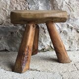 Brutalist tripod farm stool - mid-twentieth century