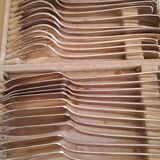 Silver metal fish service
