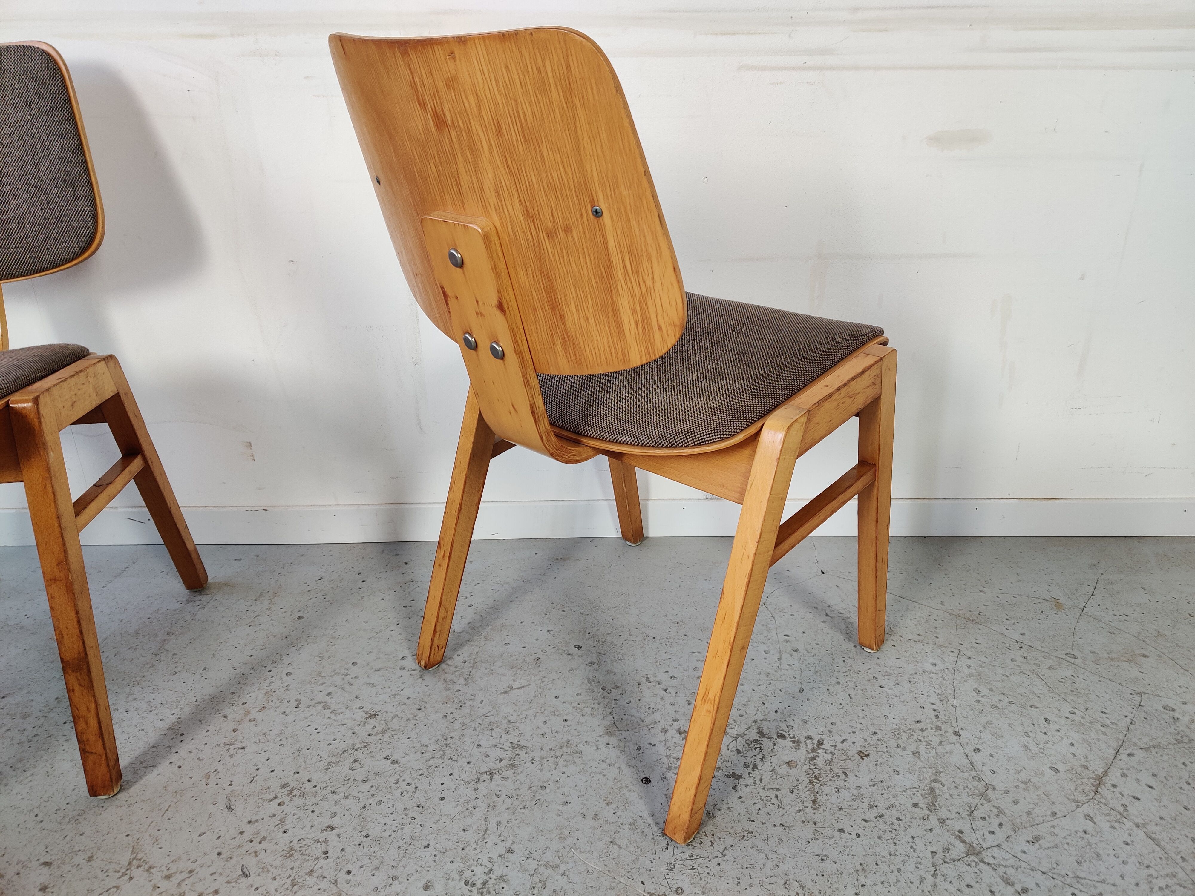6 vintage Scandinavian chairs 70s