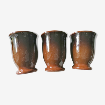 Mazagrans, vintage stoneware cups