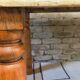 Large solid wood dining table