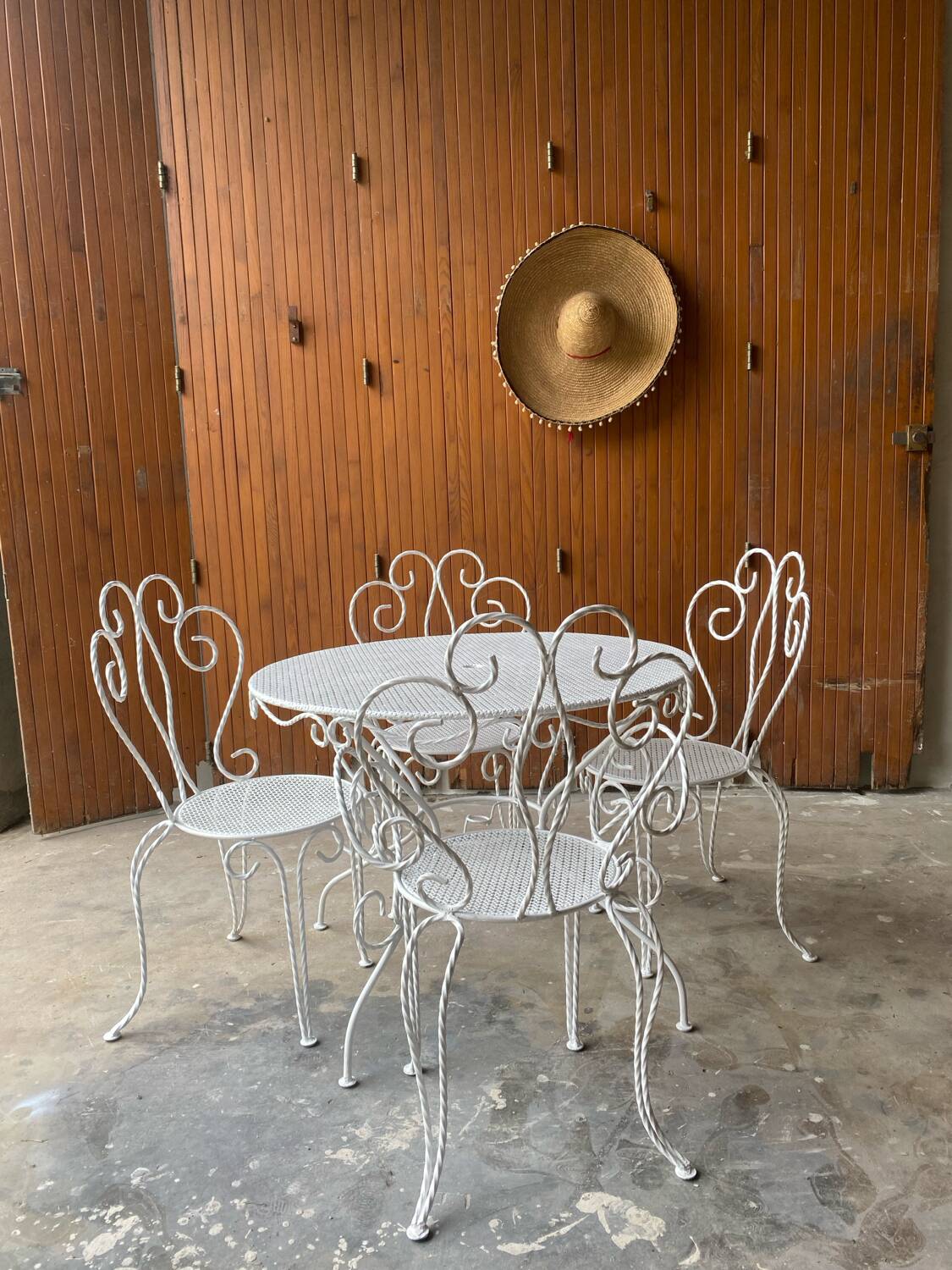 Wrought iron living room