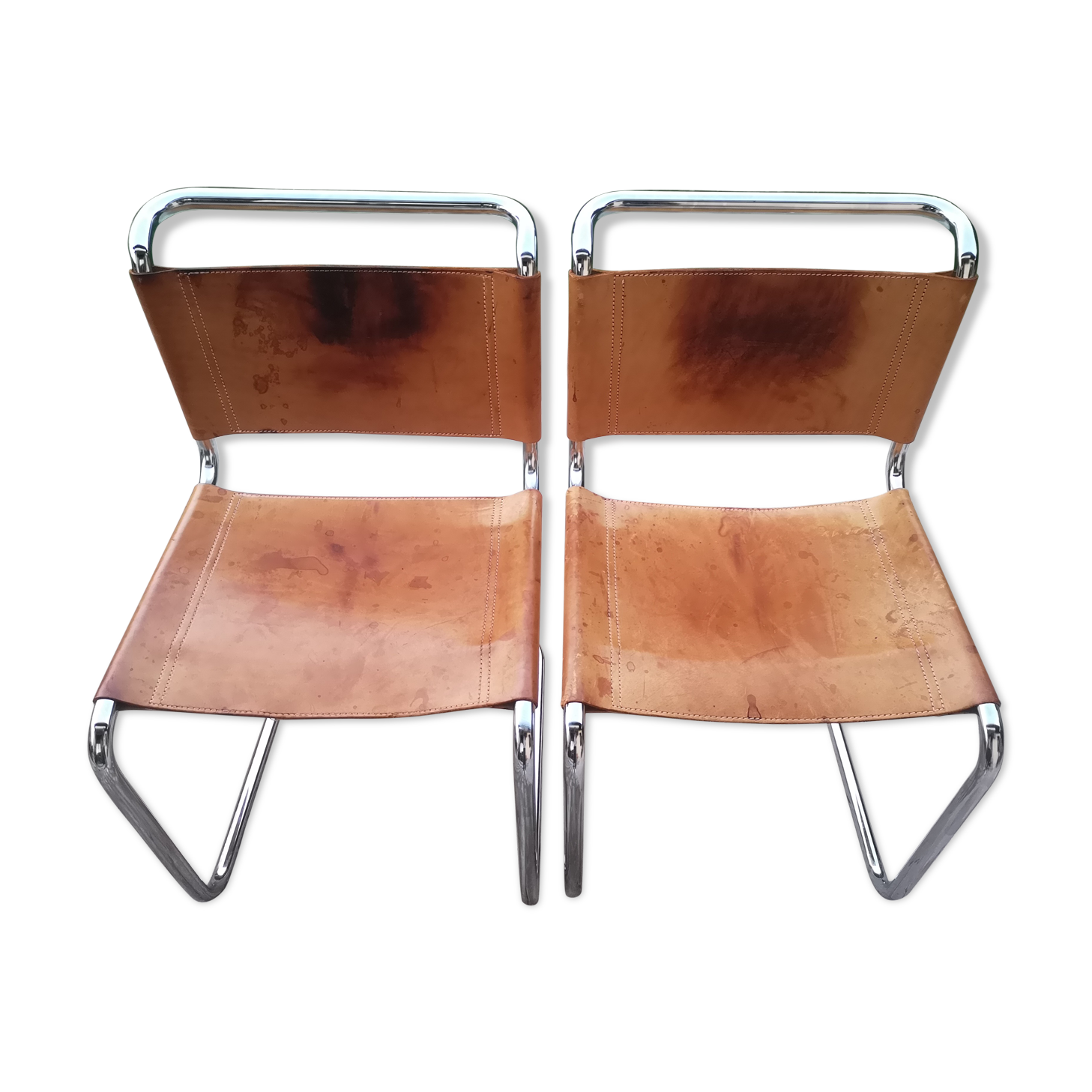 Lot of 2 chairs Marcel Breuer model b33