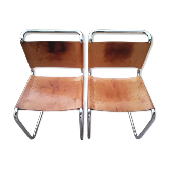 Lot of 2 chairs Marcel Breuer model b33