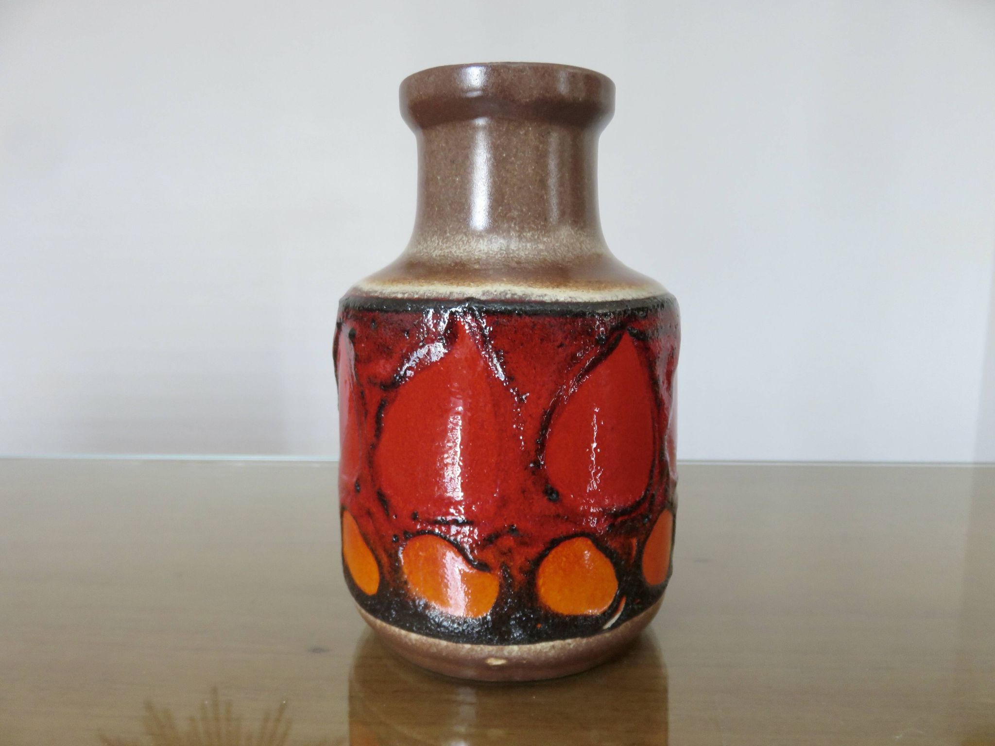 Vase en céramique, avec anse, West Germany, 1970