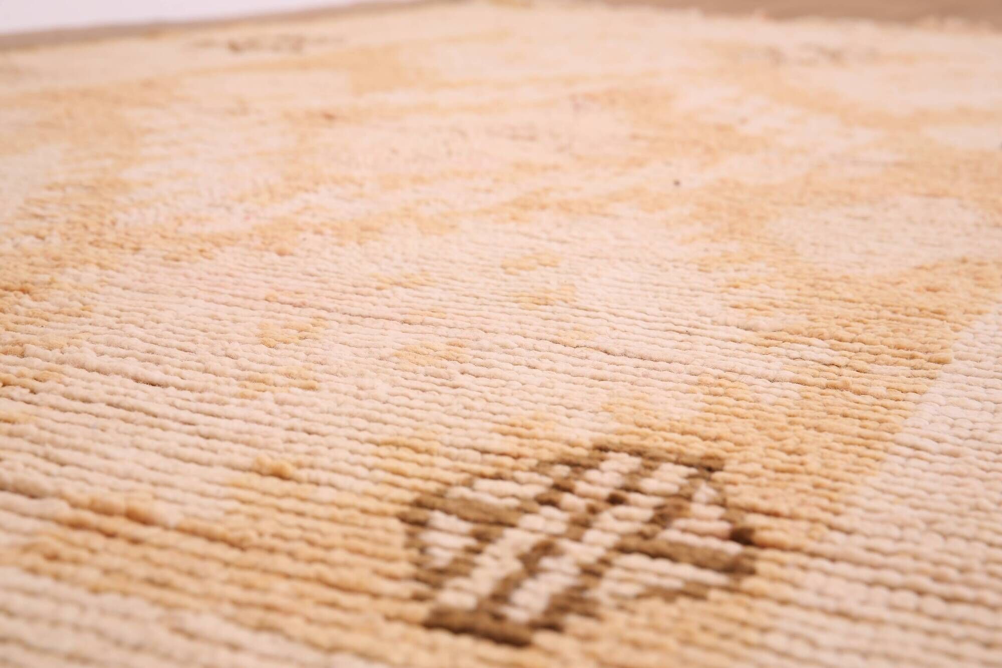 Yellow Vintage Moroccan Rug 159 x 282, Berber Wool Rug, Handmade Boho Rug