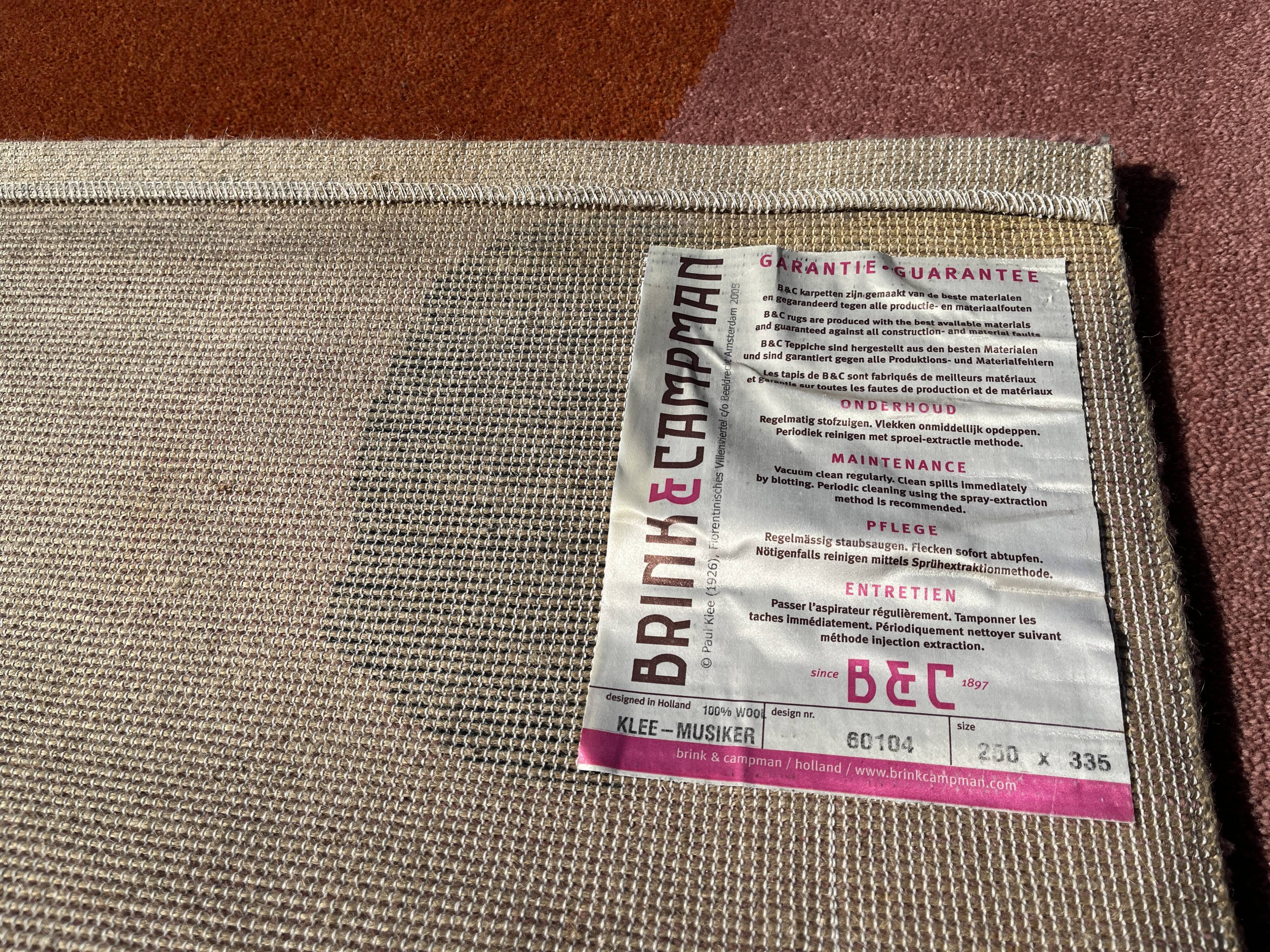 Contemporary Carpet after artist Paul Klee