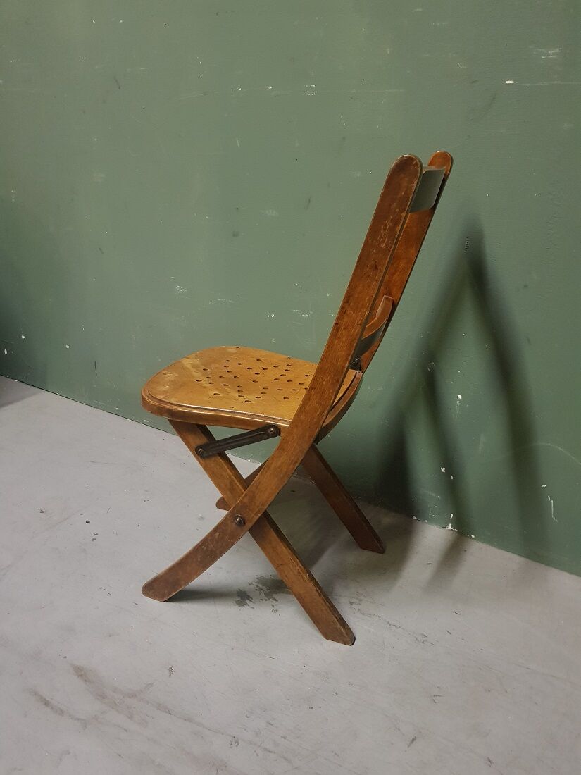 Old Venesta Children's Folding Chair, 1st half 20th Century.