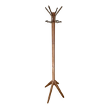 Vintage 60s coat rack in solid raw wood