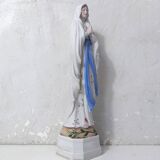 Antique Virgin Mary biscuit statue, 19th century