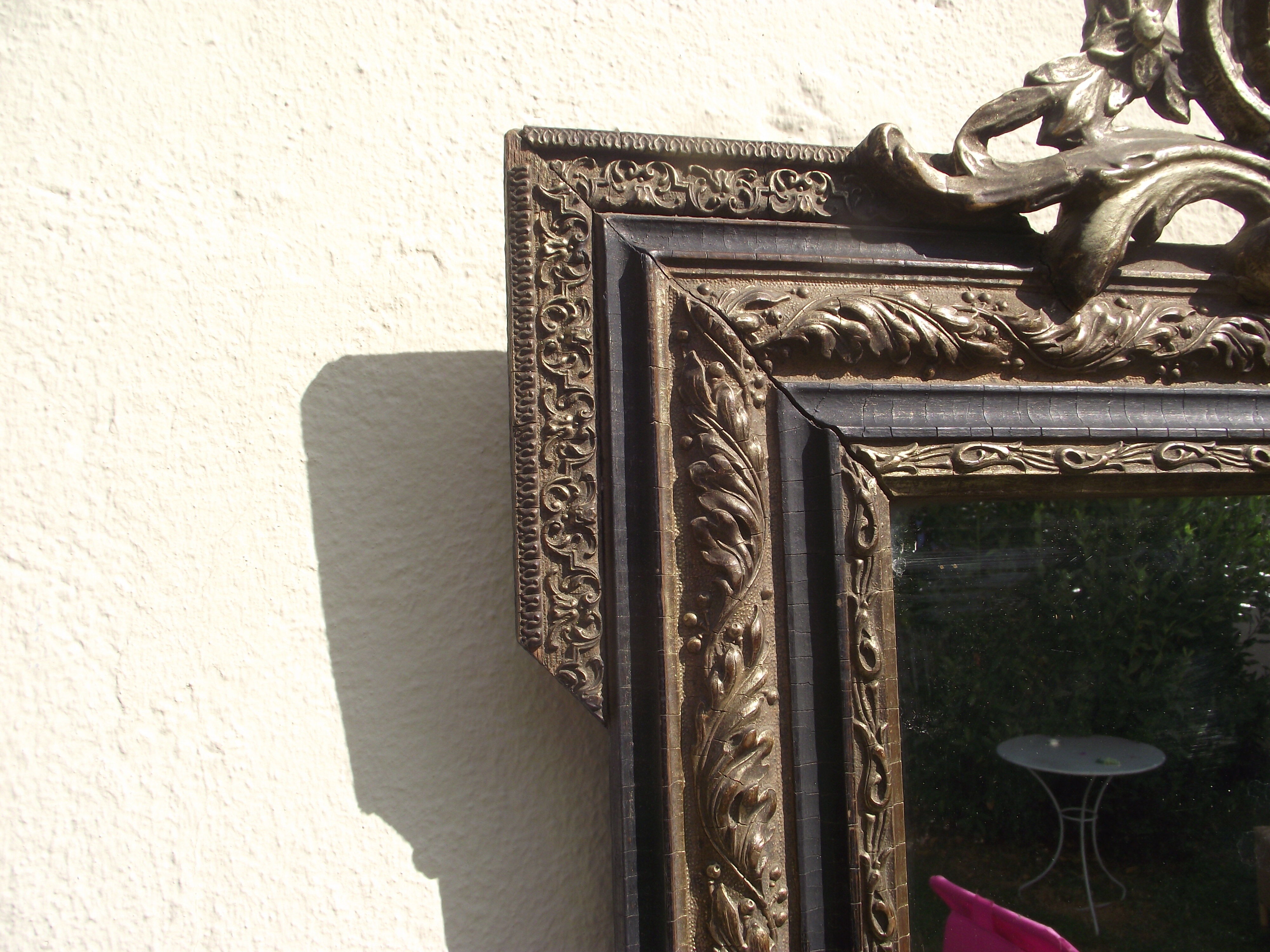 Mirror late 19th Napoleon III 56x76cm
