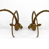 Coffee table with mouflons by Alain Chervet, circa 1970