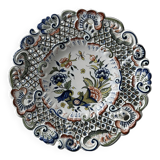 Openwork earthenware plate from Rouen
