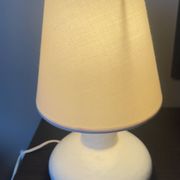 Lampe vintage en céramique craquelée