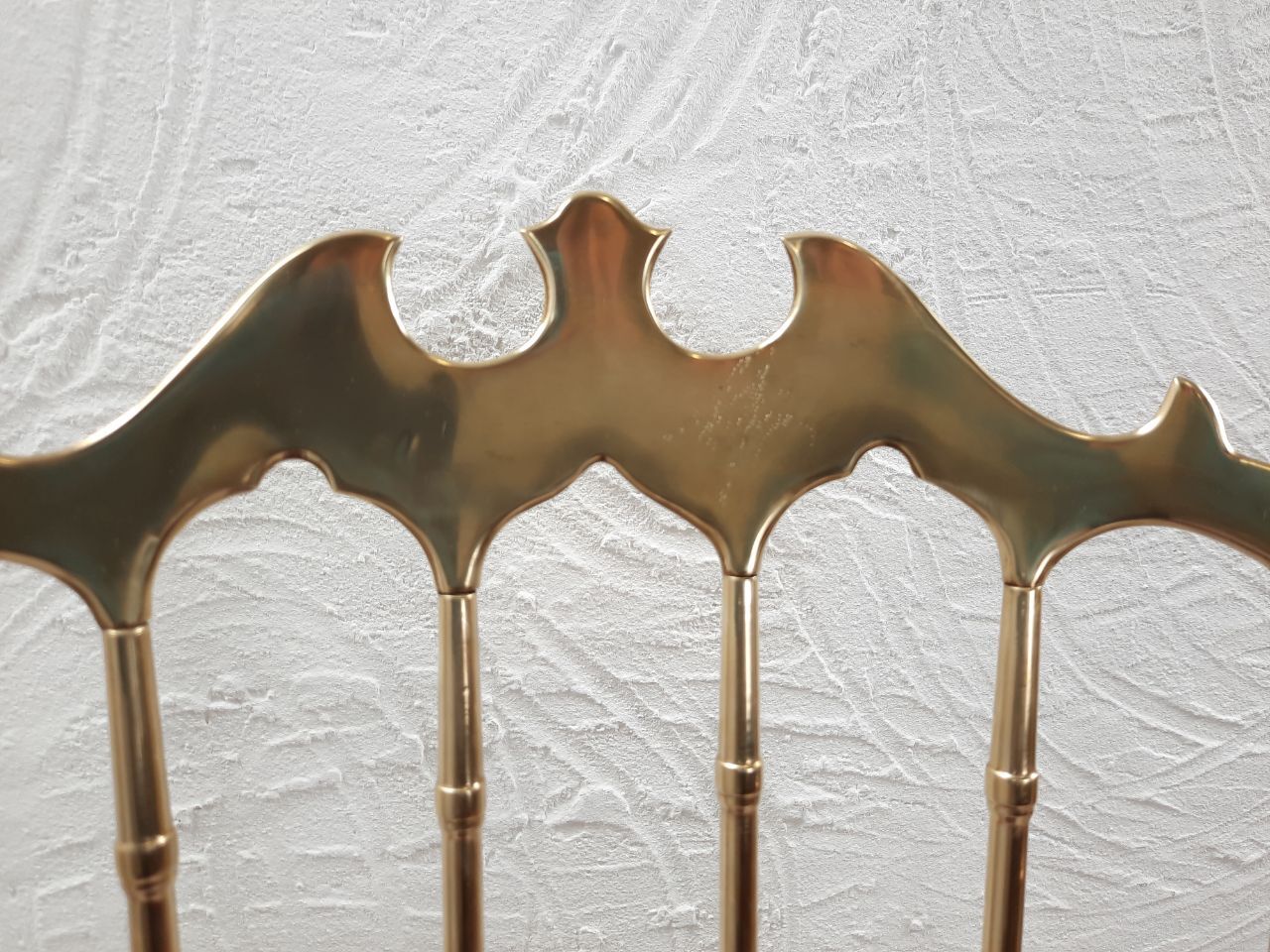 Pair of chiavarine chairs, brass