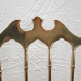Pair of chiavarine chairs, brass