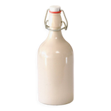 Bouteille à bière ancienne en grès émaillé signée MKM