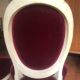 Lot of six Louis XVI chairs purple velvet patinated wood