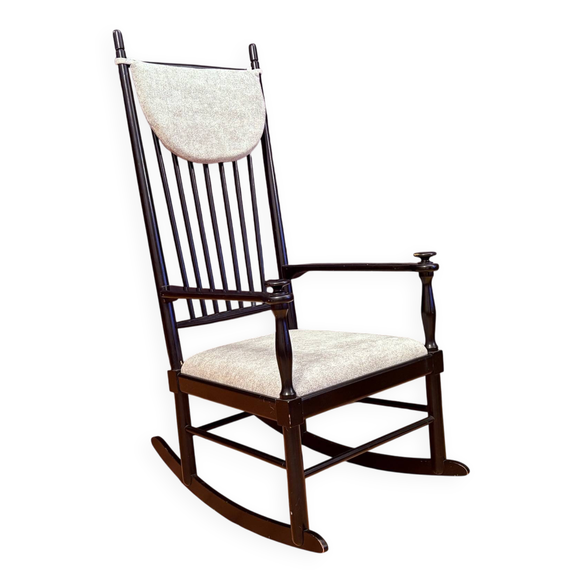 Fauteuil à bascule Isabella, conçu par Karl-Axel Adolfsson, Gemla Möbler, Suède.