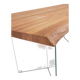 Kave Home table – model "Lotty" Oak & glass – in perfect condition