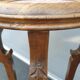 Sellette guéridon noyer art nouveau 1900 marbre rose