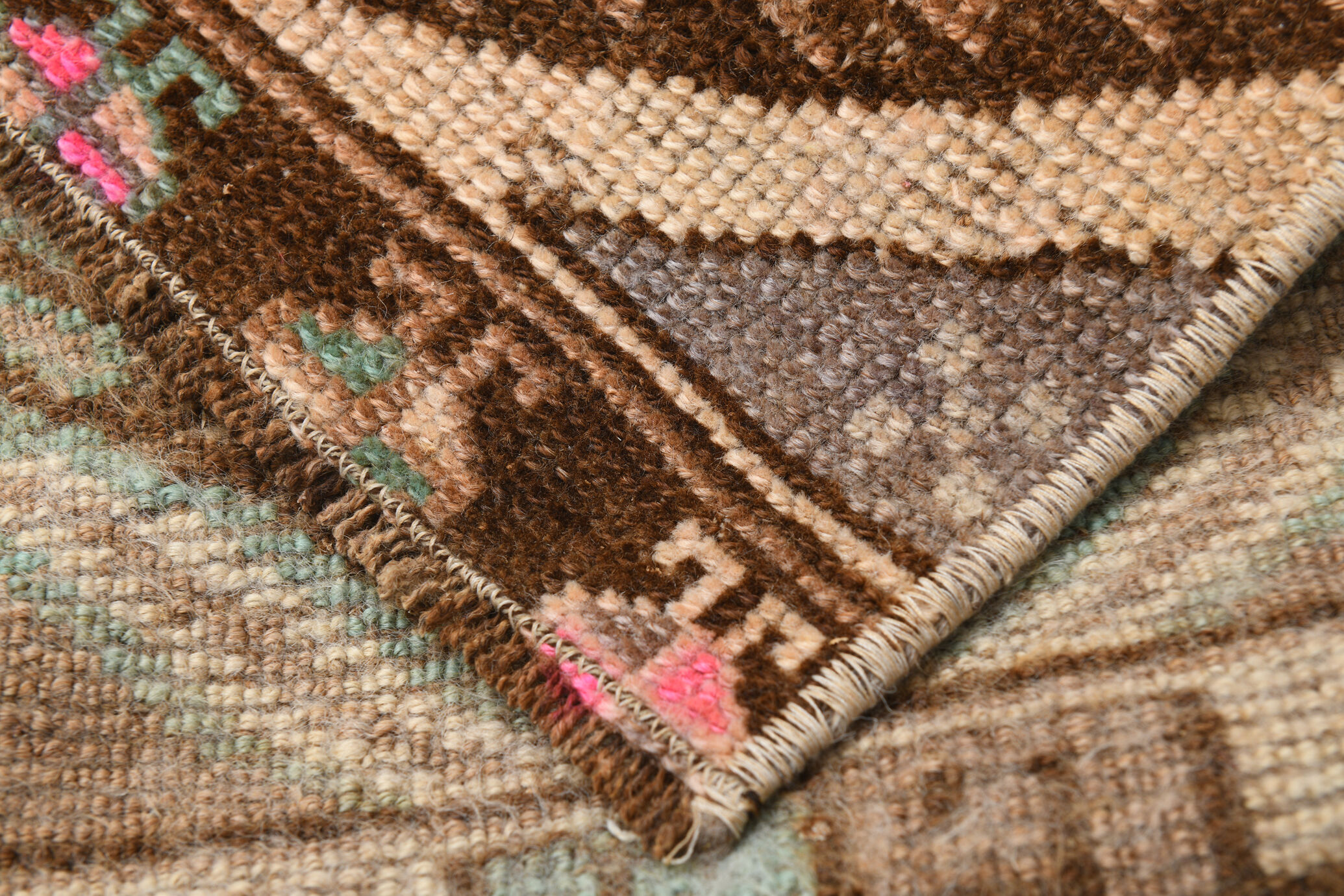 Brown Vintage Door Mat Rug