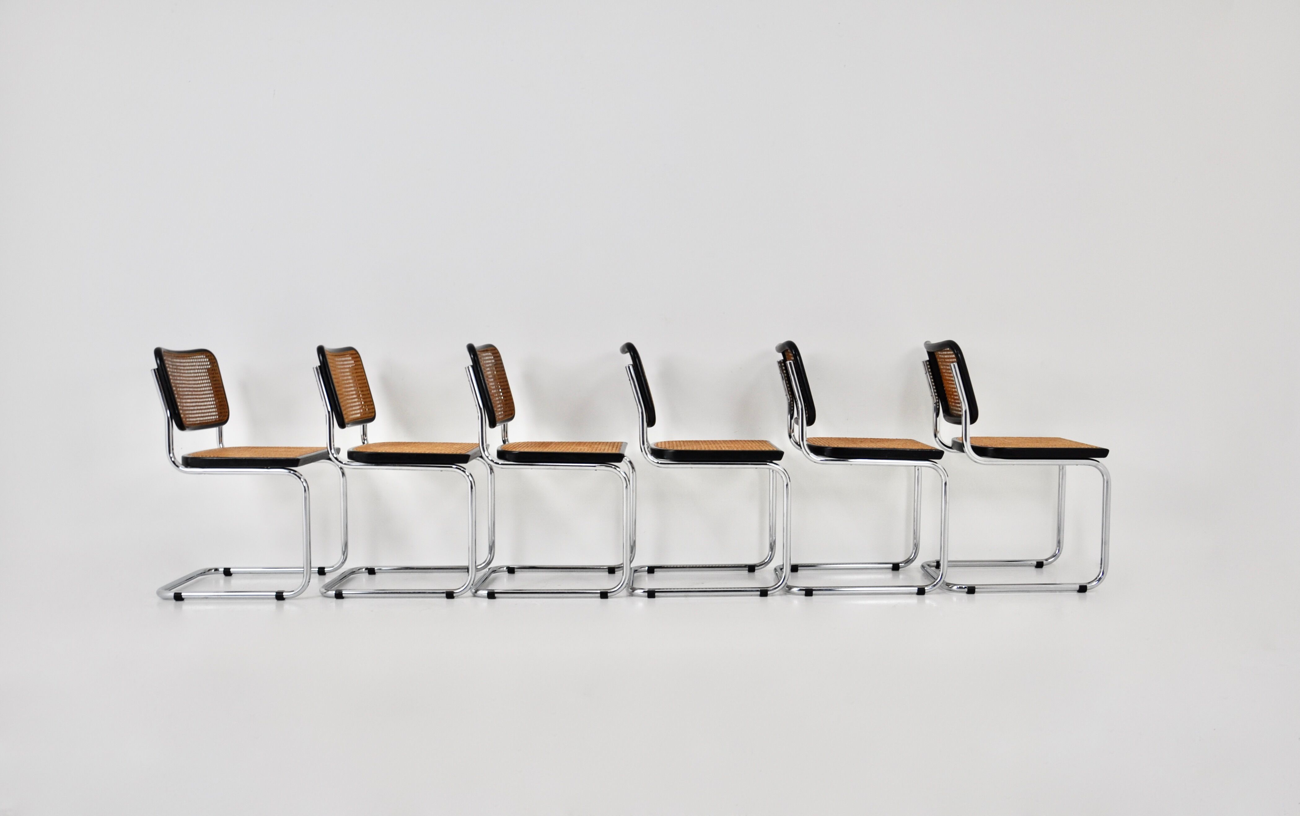 Dining chairs B32 by Marcel Breuer, set of 6