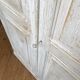 Antique wardrobe in patinated pine