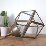 Lampe polygone laiton à poser