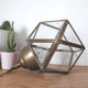 Brass polygon lamp