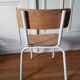 Chaise d'école vintage