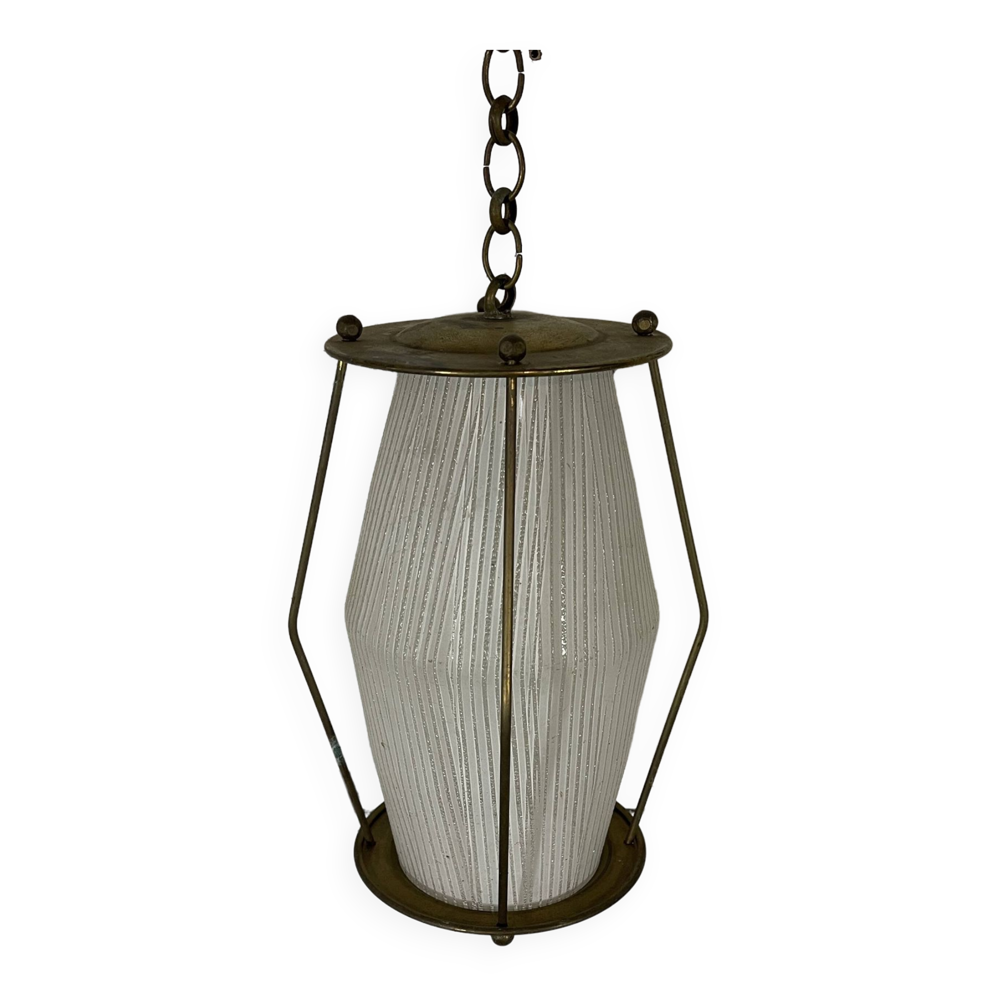 Vintage brass pendant light