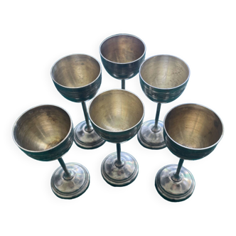 Service à liqueur en argent - 6 verres