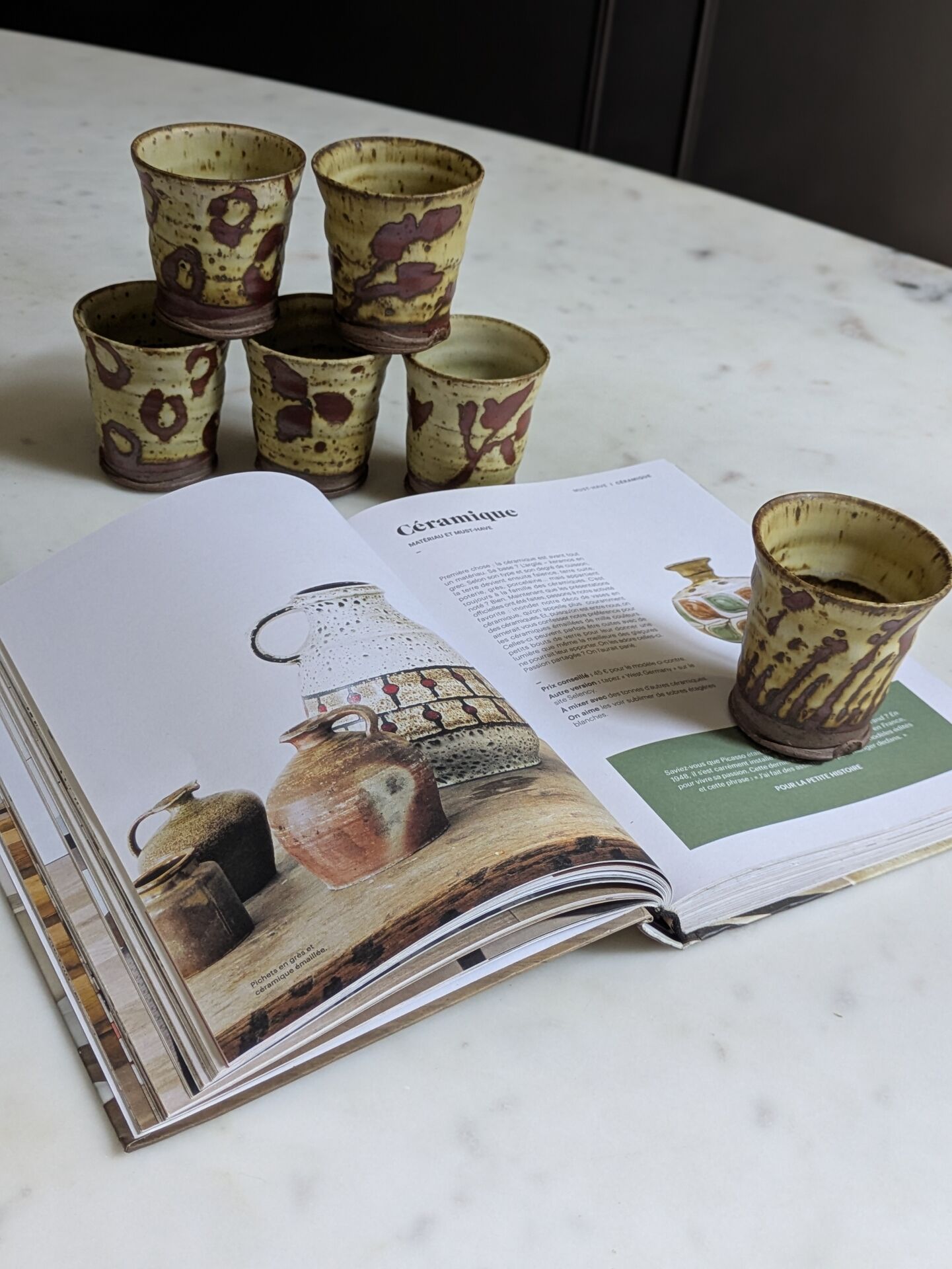 Set of six ''Yunomi'' cups Japanese Art
