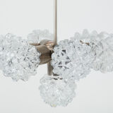 Cut-glass ceiling lamp from Kamenický Šenov, 70s