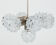 Cut-glass ceiling lamp from Kamenický Šenov, 70s