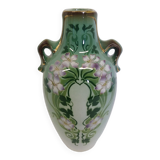 Saint-Amand hamage earthenware vase