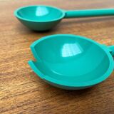 Postmodern Italian salad cutlery from the Euclid series by Michael Graves for Alessi, 1980s, set of 2.