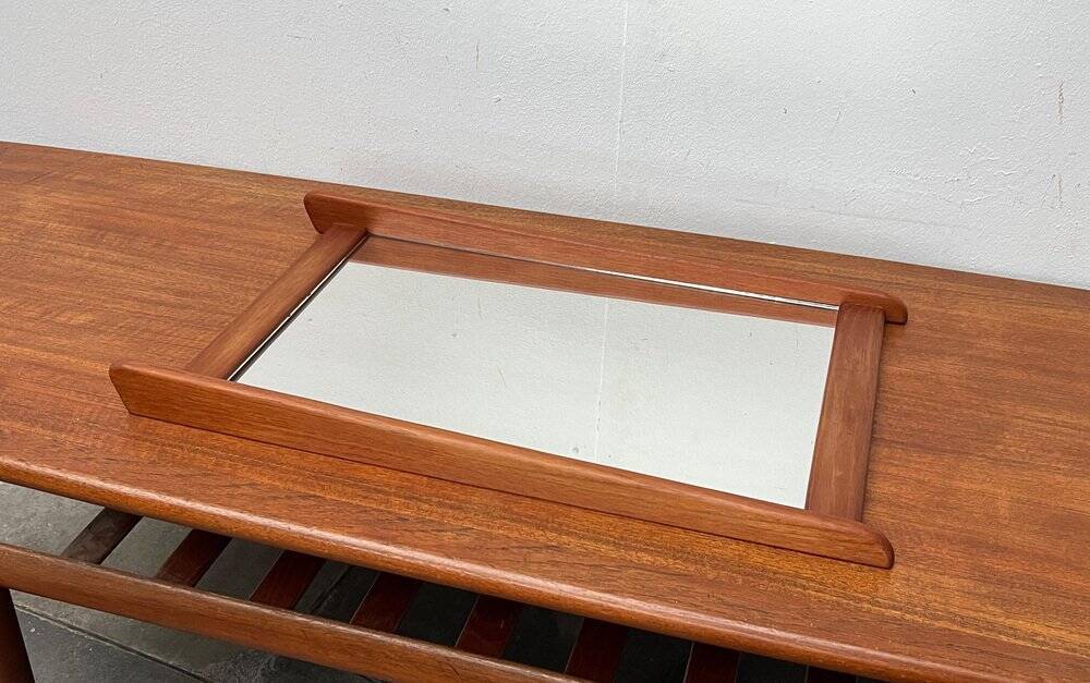 Teak mirror from the mid-century, 1960s
