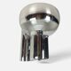 Space Age wall light in chrome with glass globe – 1970s