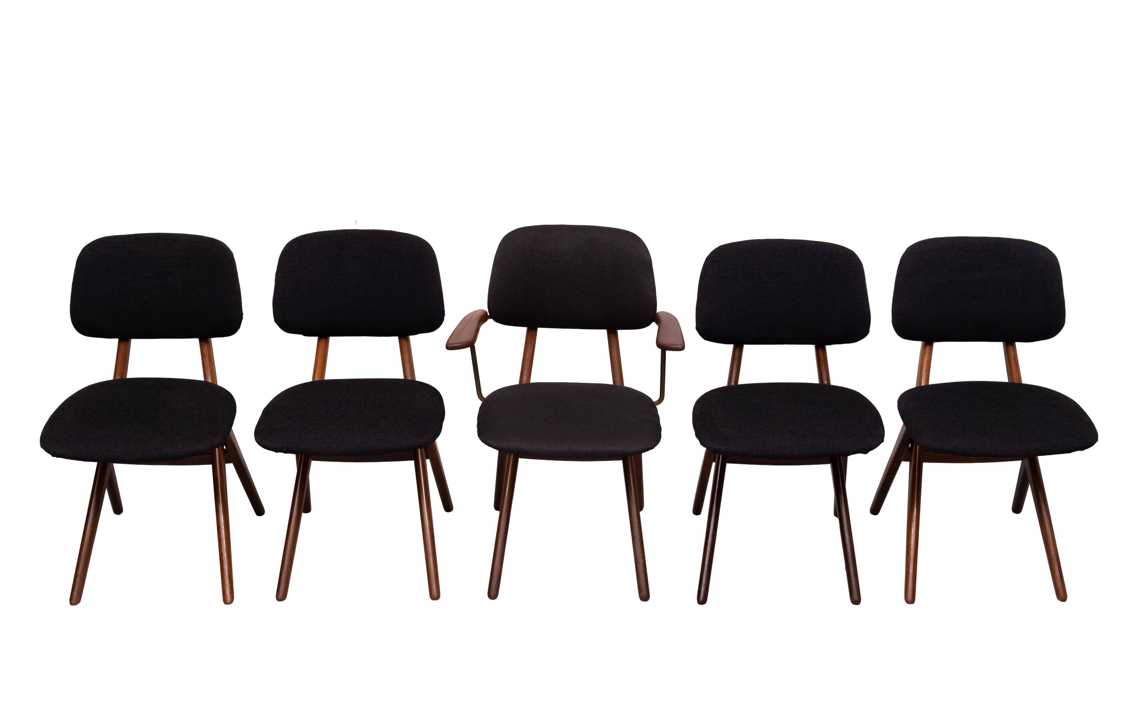 Louis van Teeffelen scissors dinner chairs , wébé, Dutch design