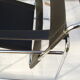 Wassilly chair in black and chrome leather byMarcel Breuer