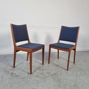 Pair of Scandinavian teak chairs by Johannes Andersen for Uldum, 60s