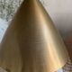 Vintage amber glass drop pendant light