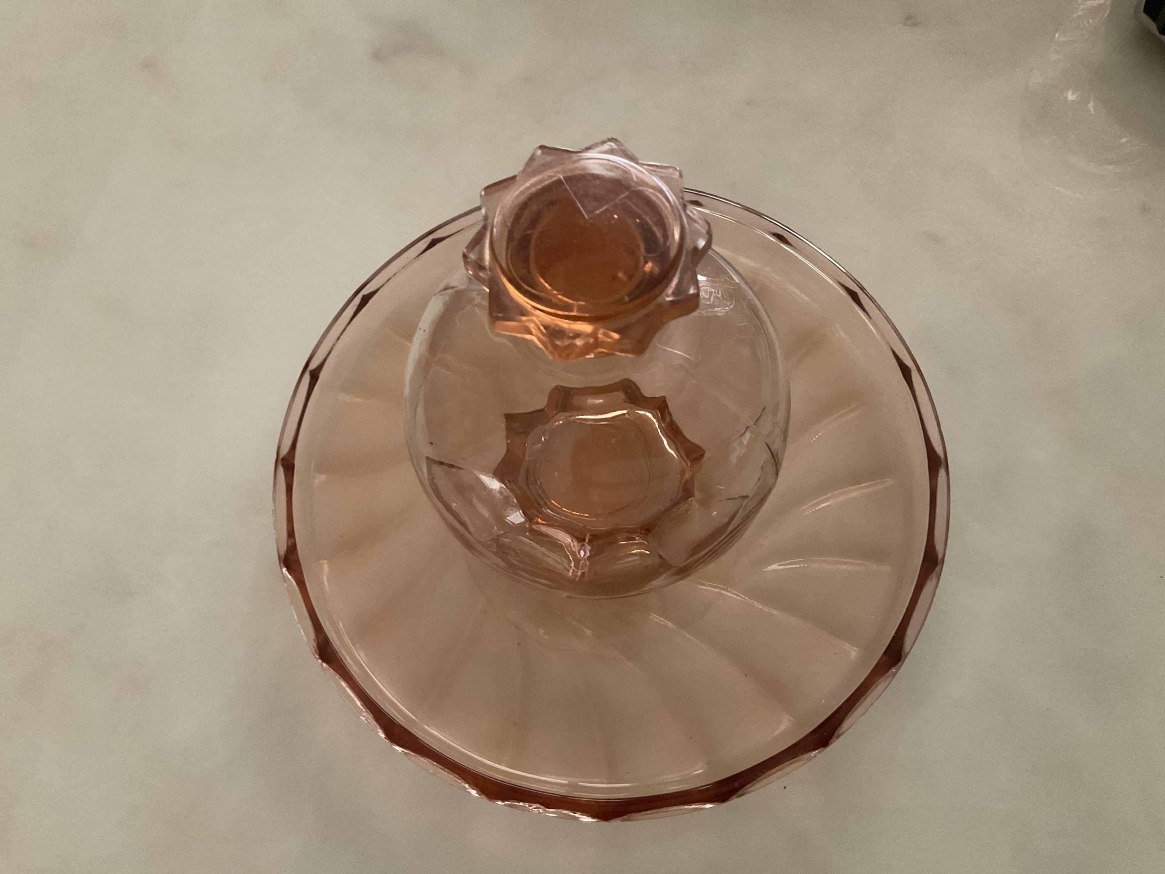 Carafe and its art deco tray