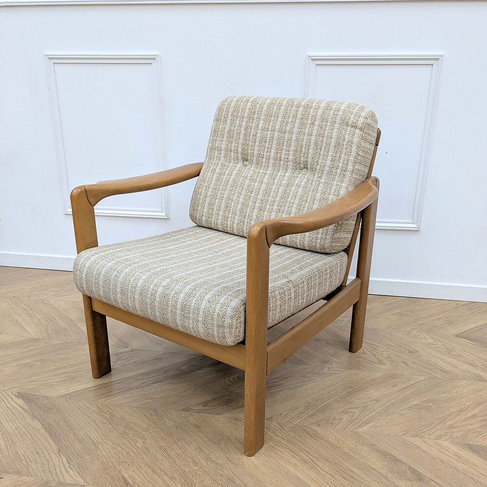 Fauteuil vintage en hêtre