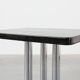 Art Deco pedestal table with black lacquered base, France 1920s