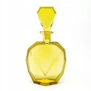 E4H Moser - yellow sensational carafe ART DECO