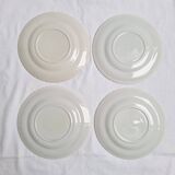 Assiettes plates fleurs vintage