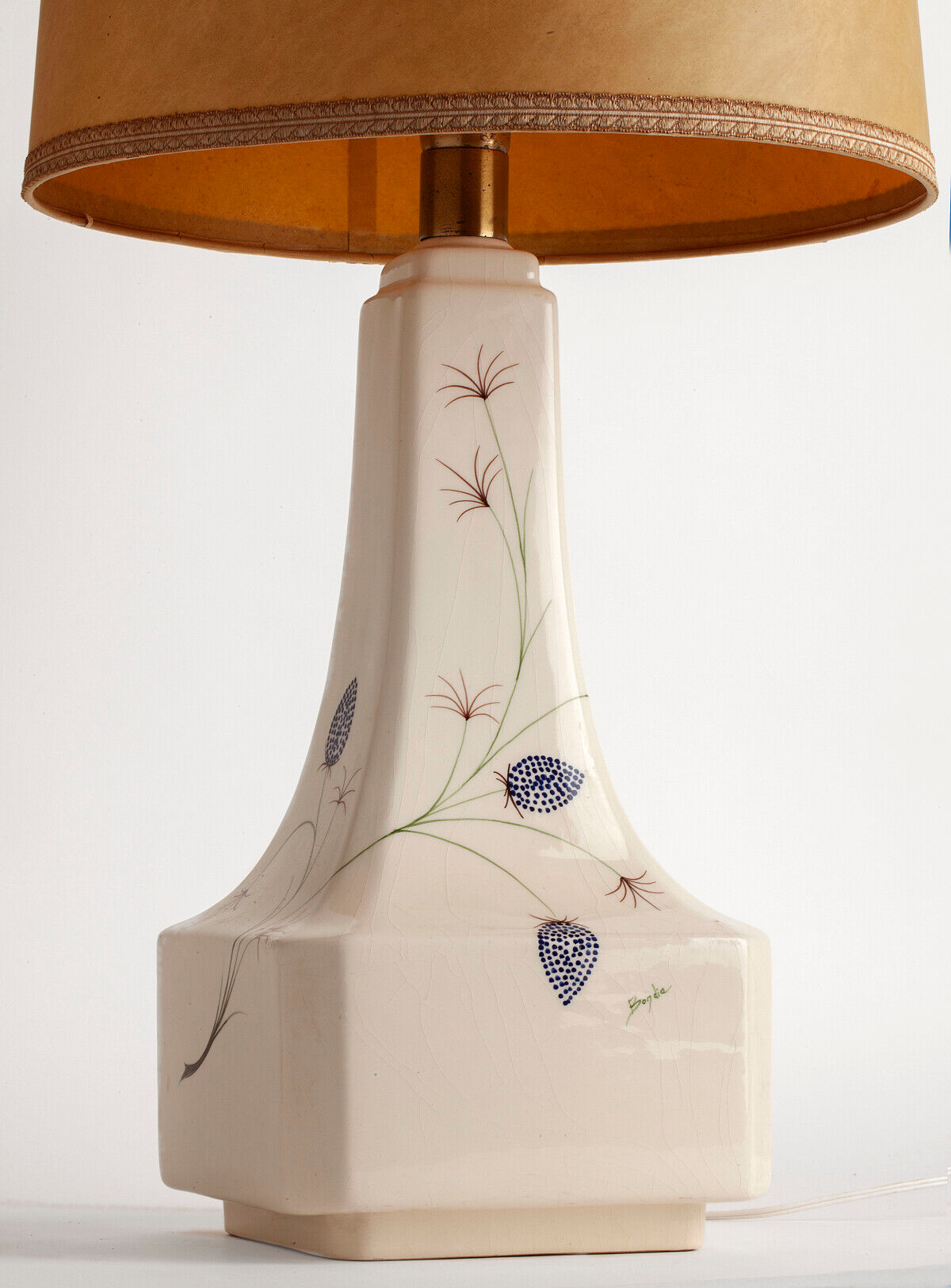 Hand-painted Bondia lamp